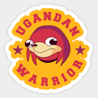 Ugandan Warrior Sticker